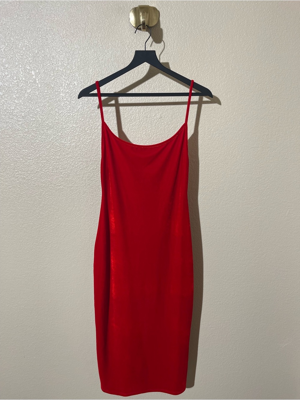 Reformation Red Slip Midi Dress Size M